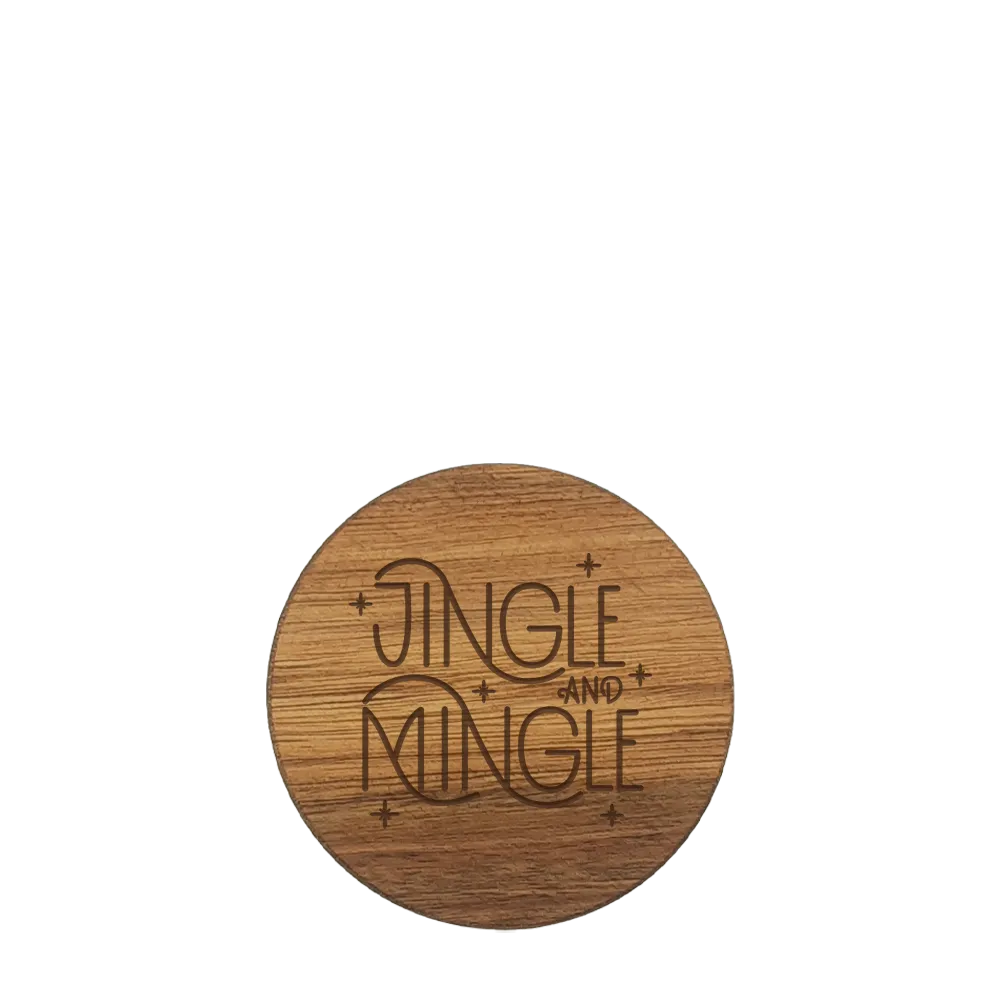 Holiday Acacia Wood  Coaster