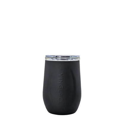 Vinglace Glass Lined Wine Tumbler 10 oz Black 