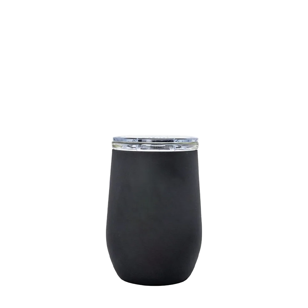 Vinglace Glass Lined Wine Tumbler 10 oz Black 
