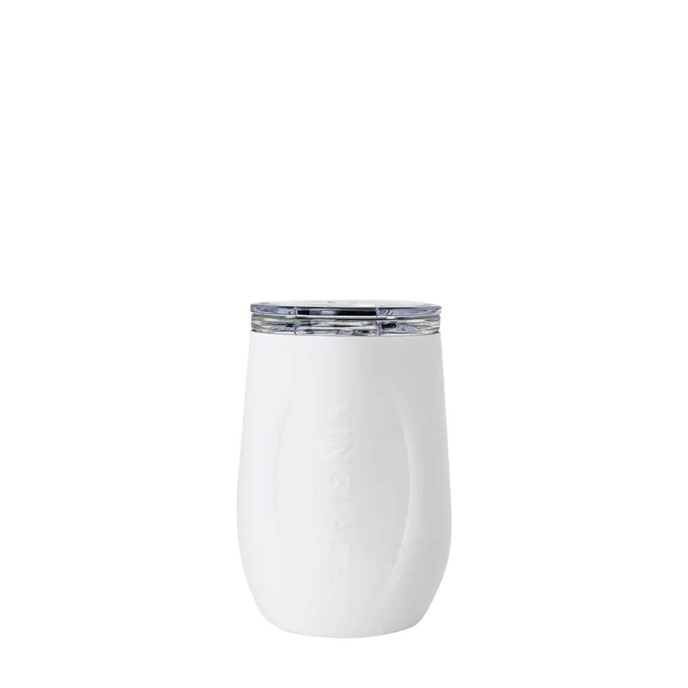 Vinglace Glass Lined Wine Tumbler 10 oz White 