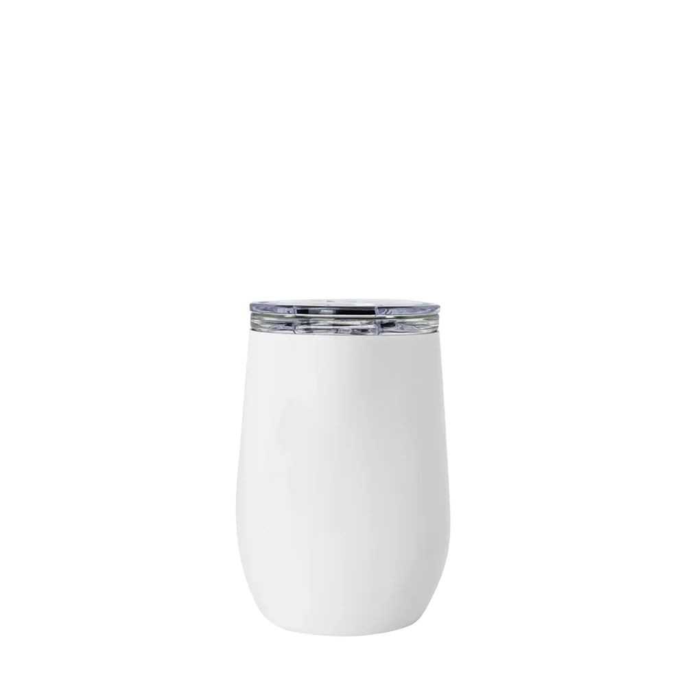 Vinglace Glass Lined Wine Tumbler 10 oz White 