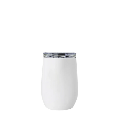 Vinglace Glass Lined Wine Tumbler 10 oz White 