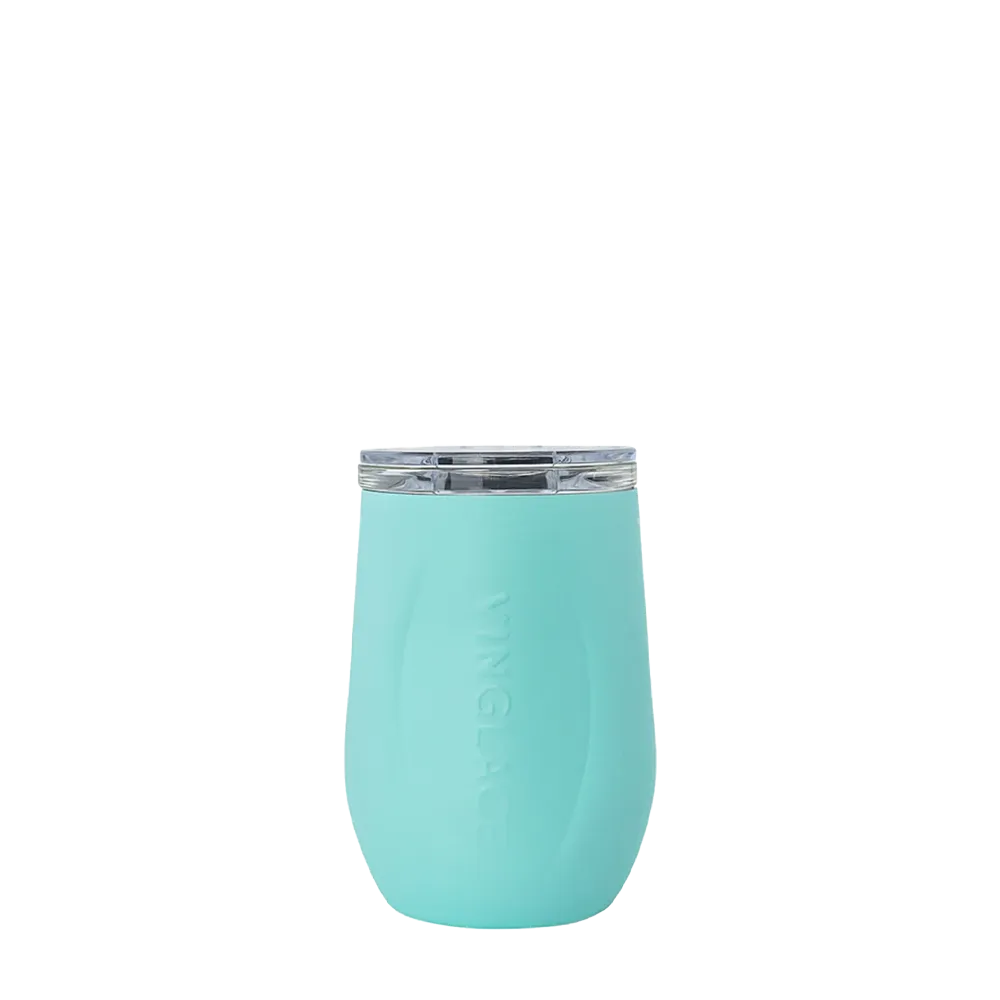 Vinglace Glass Lined Wine Tumbler 10 oz Sea Glass 