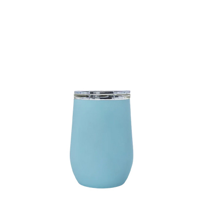Vinglace Glass Lined Wine Tumbler 10 oz Cool Blue 