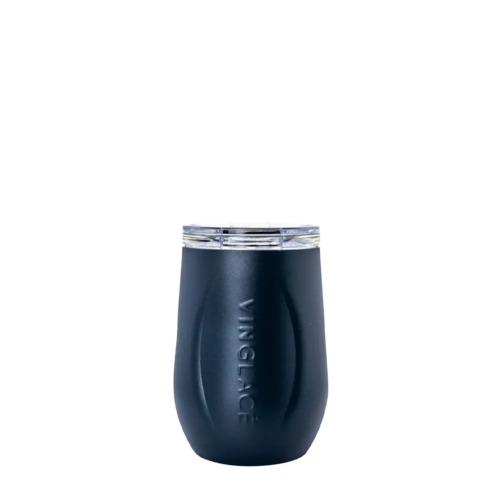 Vinglace Glass Lined Wine Tumbler 10 oz Navy 