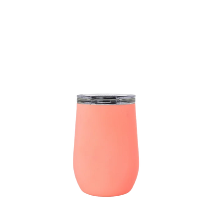 Vinglace Glass Lined Wine Tumbler 10 oz Coral 