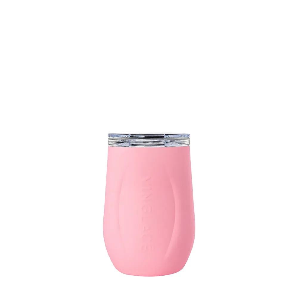 Vinglace Glass Lined Wine Tumbler 10 oz Rose 