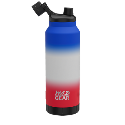 Wyld Gear Wyld Mag Bottle 44 oz Red and White and Blue 