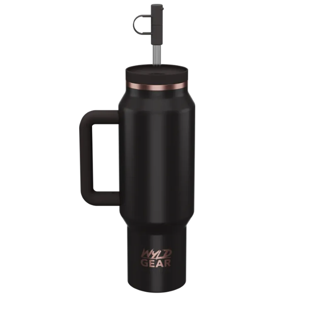 Wyld Gear Wyld Syde Travel Tumbler 40 oz Midnight Black 