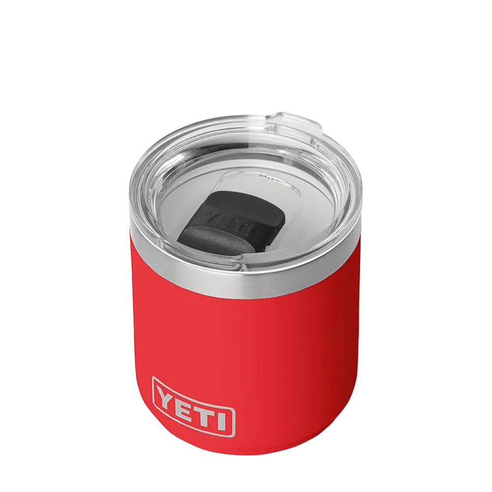 YETI Rambler® Stackable Lowball with DuraSip™ Ceramic Lining 10 oz Rescue Red 