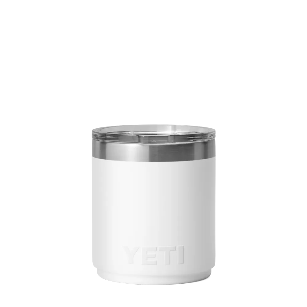 Yeti 10 oz Rambler® Stackable Lowball with DuraSip™ Ceramic Lining 
