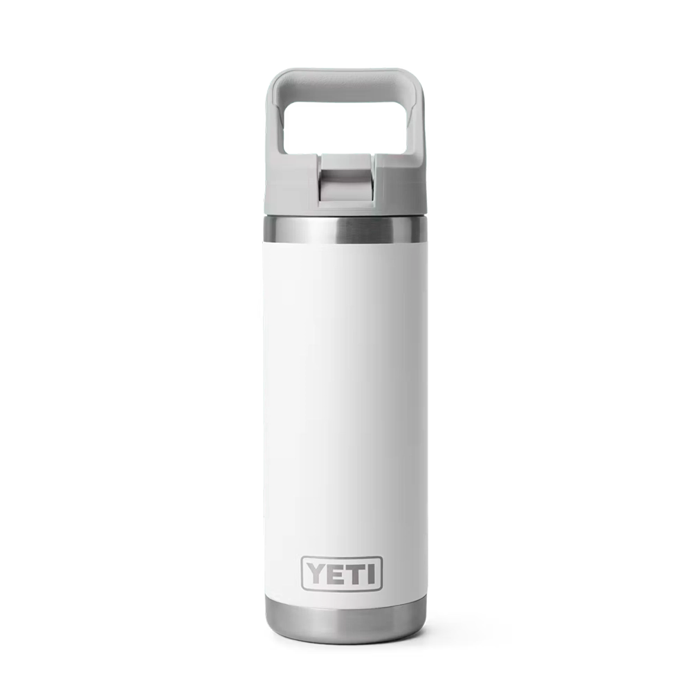 YETI Rambler® Straw Bottle with Color-Matched Straw Lid 18 oz White 