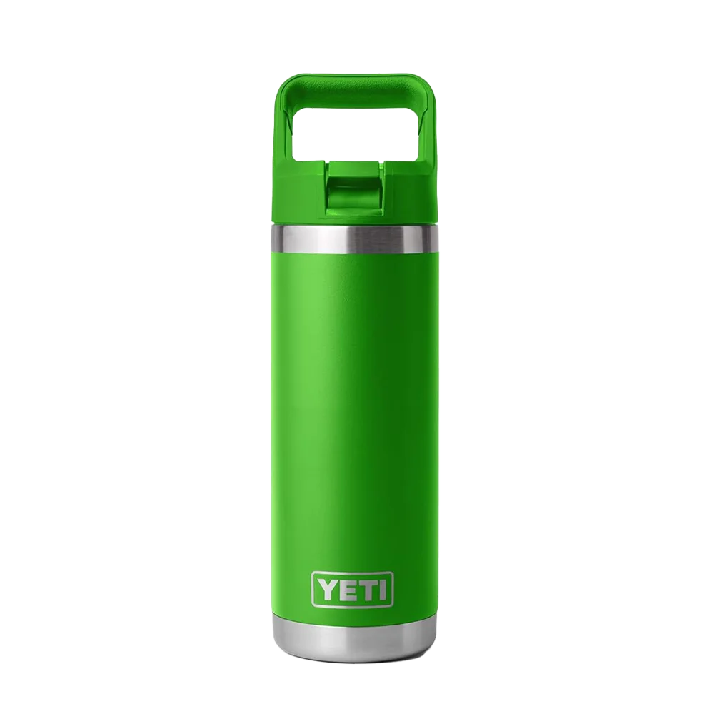 YETI Rambler® Straw Bottle with Color-Matched Straw Lid 18 oz Canopy Green 