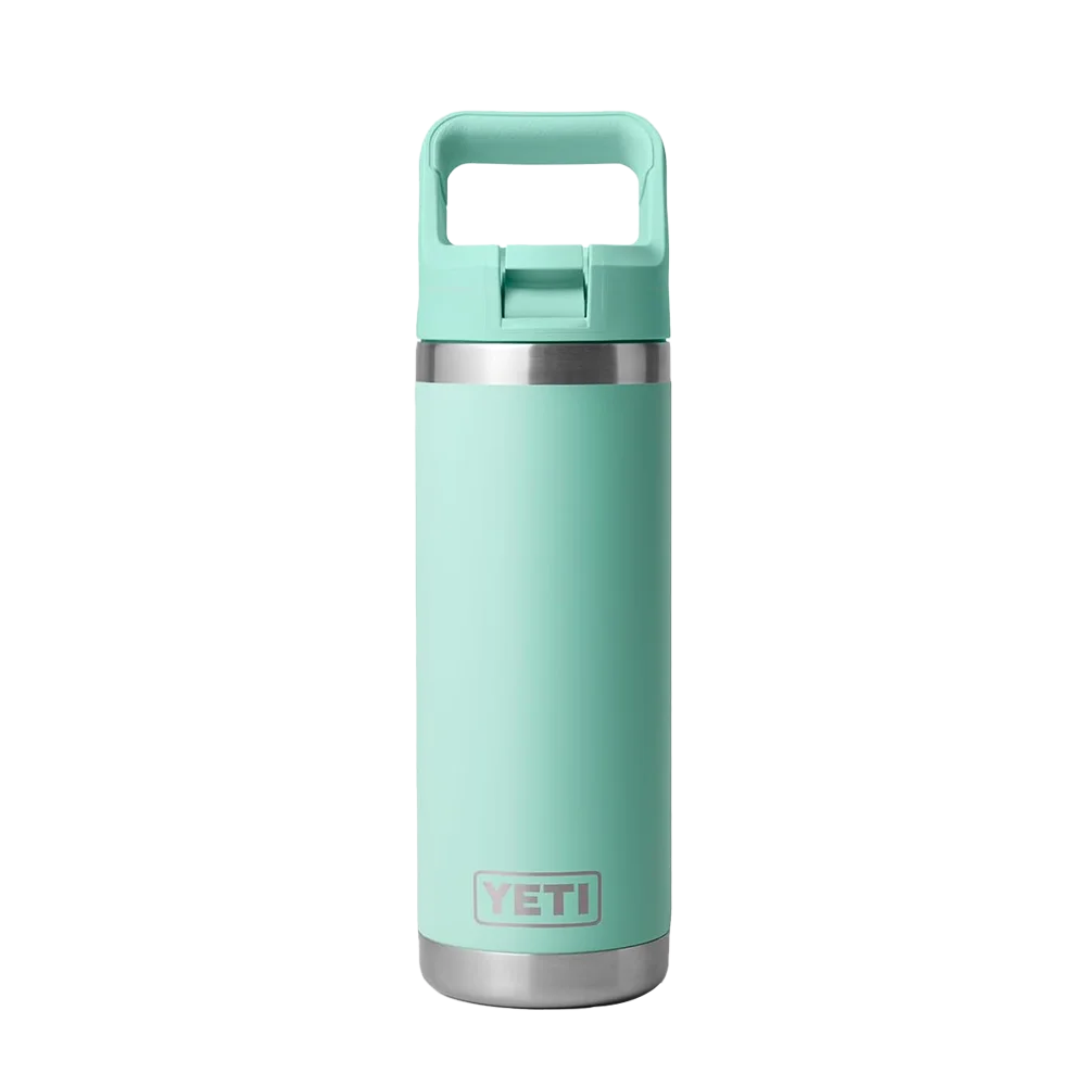 YETI Rambler® Straw Bottle with Color-Matched Straw Lid 18 oz Seafoam 