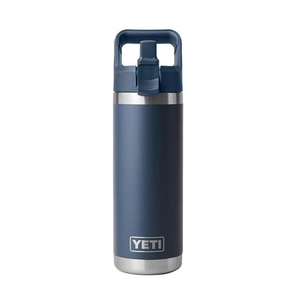YETI Rambler® Straw Bottle with Color-Matched Straw Lid 18 oz Navy 