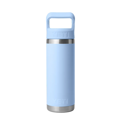 YETI Rambler® Straw Bottle with Color-Matched Straw Lid 18 oz Big Sky Blue 