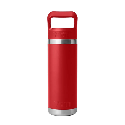 YETI Rambler® Straw Bottle with Color-Matched Straw Lid 18 oz Rescue Red 