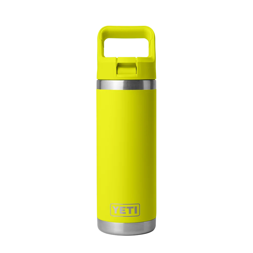 YETI Rambler® Straw Bottle with Color-Matched Straw Lid 18 oz Firefly Yellow 
