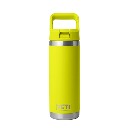 YETI Rambler® Straw Bottle with Color-Matched Straw Lid 18 oz Firefly Yellow 