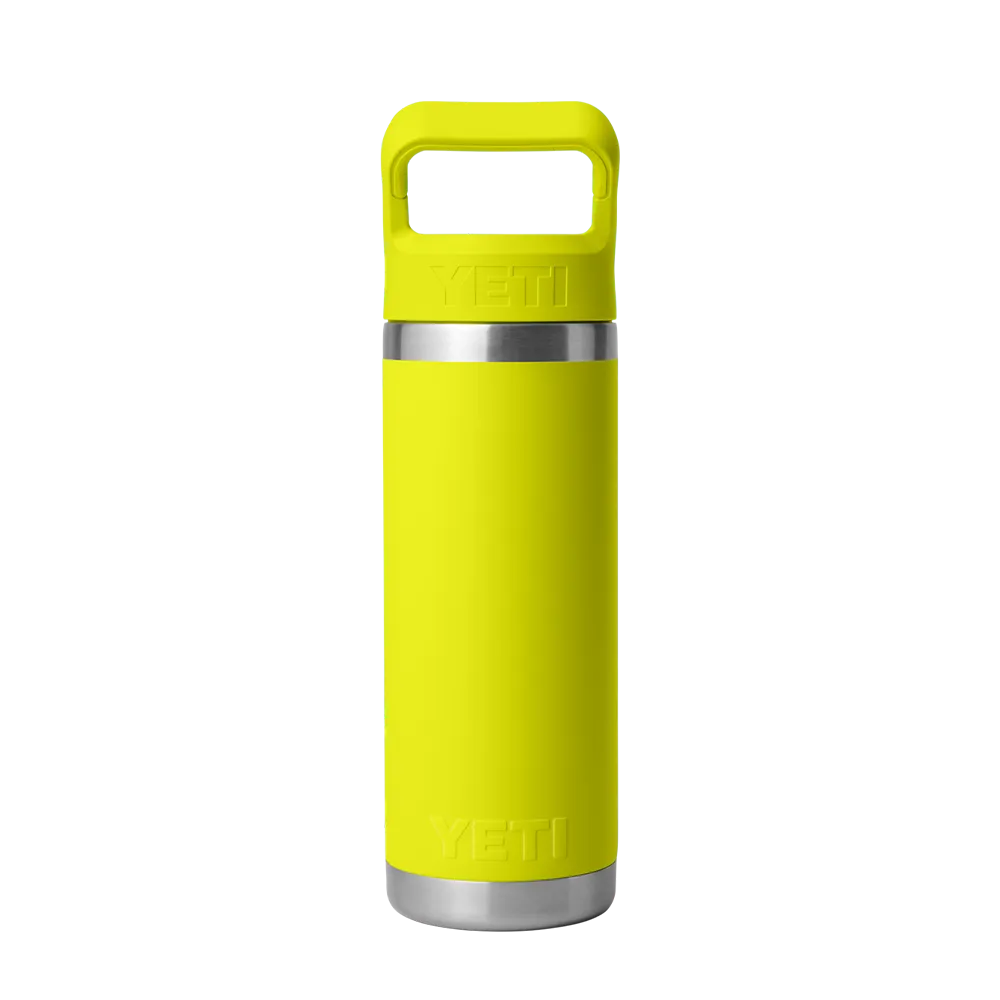 YETI Rambler® Straw Bottle with Color-Matched Straw Lid 18 oz Firefly Yellow 