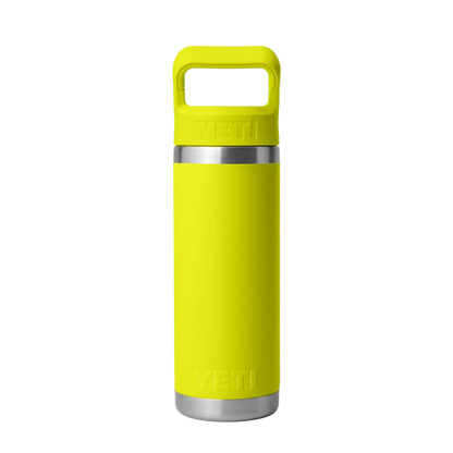 YETI Rambler® Straw Bottle with Color-Matched Straw Lid 18 oz Firefly Yellow 