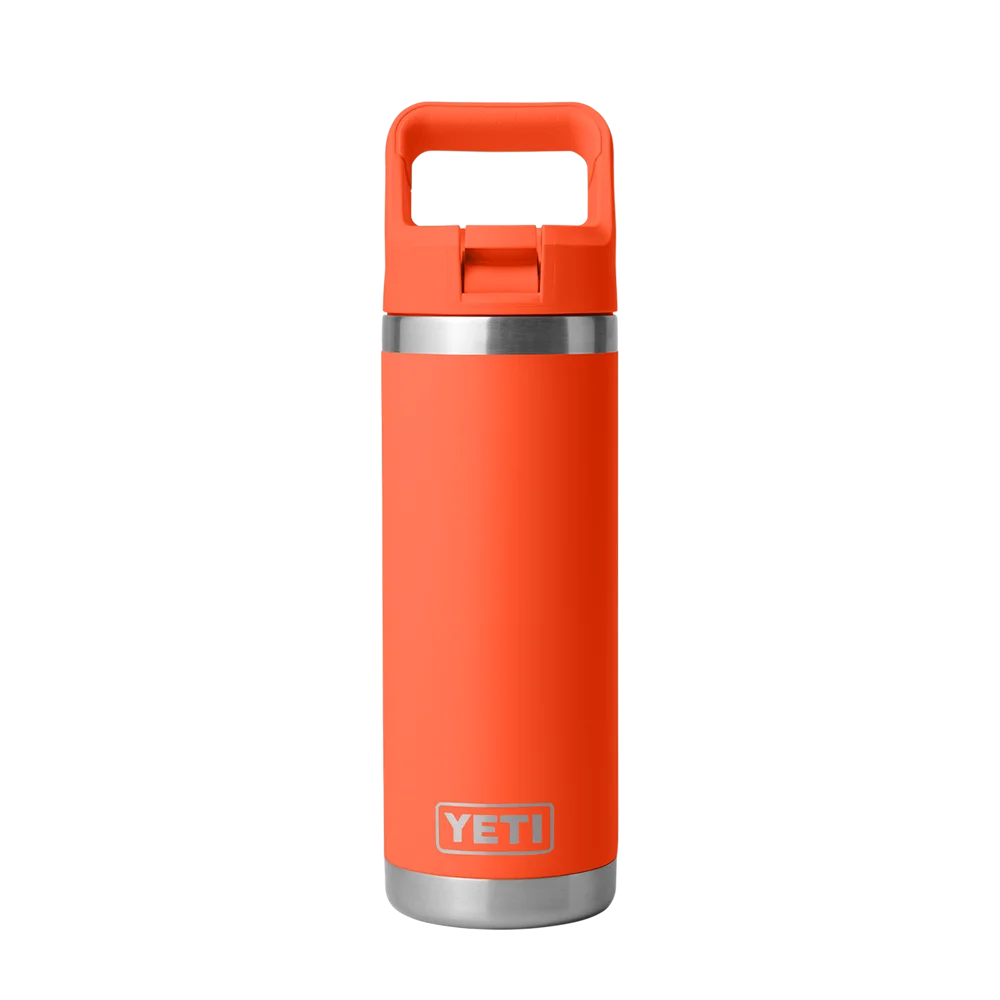 YETI Rambler® Straw Bottle with Color-Matched Straw Lid 18 oz Papaya 
