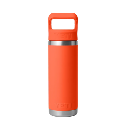 YETI Rambler® Straw Bottle with Color-Matched Straw Lid 18 oz Papaya 