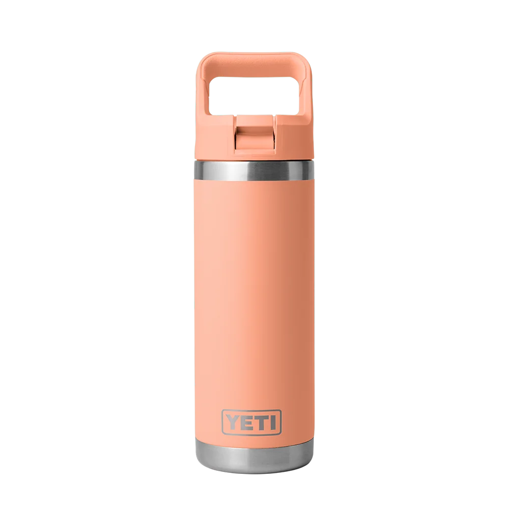 YETI Rambler® Straw Bottle with Color-Matched Straw Lid 18 oz Low Country Peach 