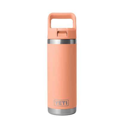 YETI Rambler® Straw Bottle with Color-Matched Straw Lid 18 oz Low Country Peach 