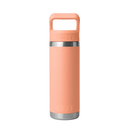 YETI Rambler® Straw Bottle with Color-Matched Straw Lid 18 oz Low Country Peach 