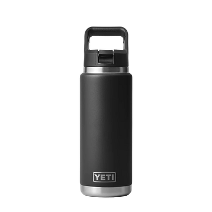 YETI Rambler® Straw Bottle with Color-Matched Straw Lid 26 oz Black 