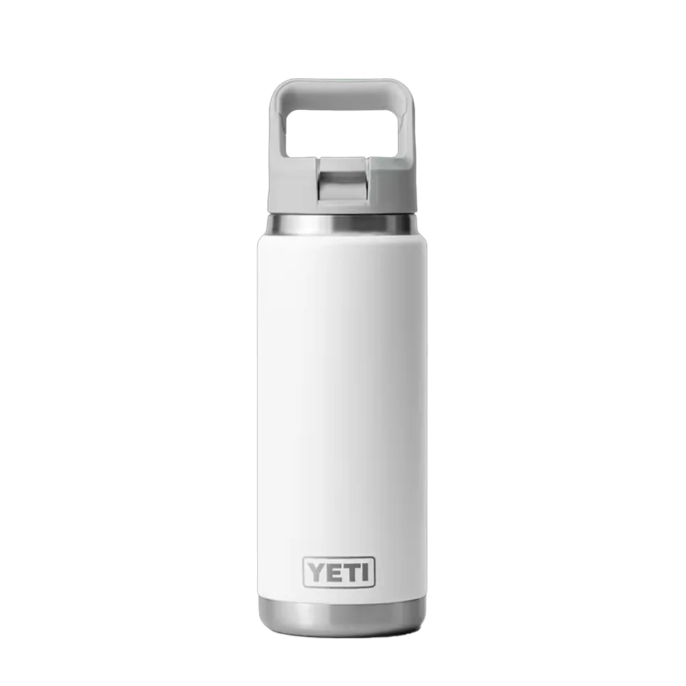 YETI Rambler® Straw Bottle with Color-Matched Straw Lid 26 oz White 