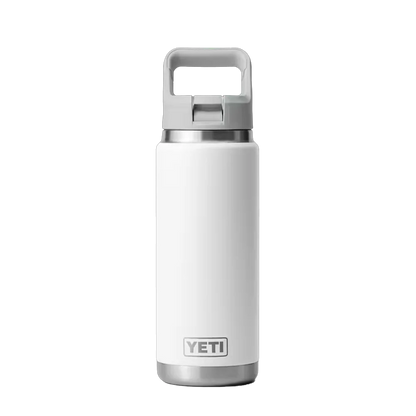 YETI Rambler® Straw Bottle with Color-Matched Straw Lid 26 oz White 