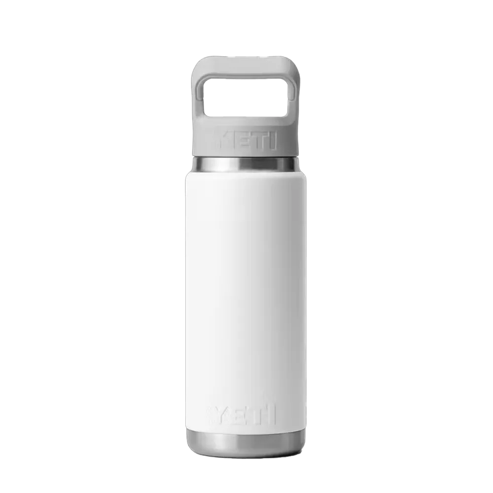 YETI Rambler® Straw Bottle with Color-Matched Straw Lid 26 oz White 