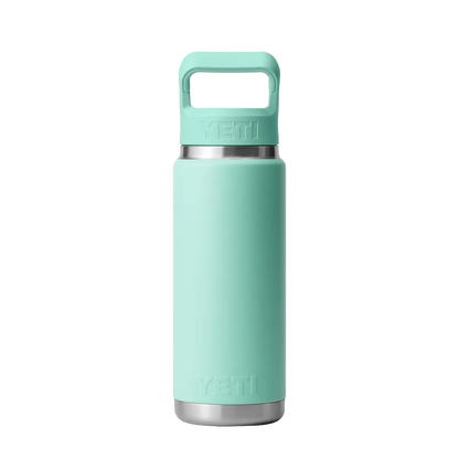 YETI Rambler® Straw Bottle with Color-Matched Straw Lid 26 oz Seafoam 