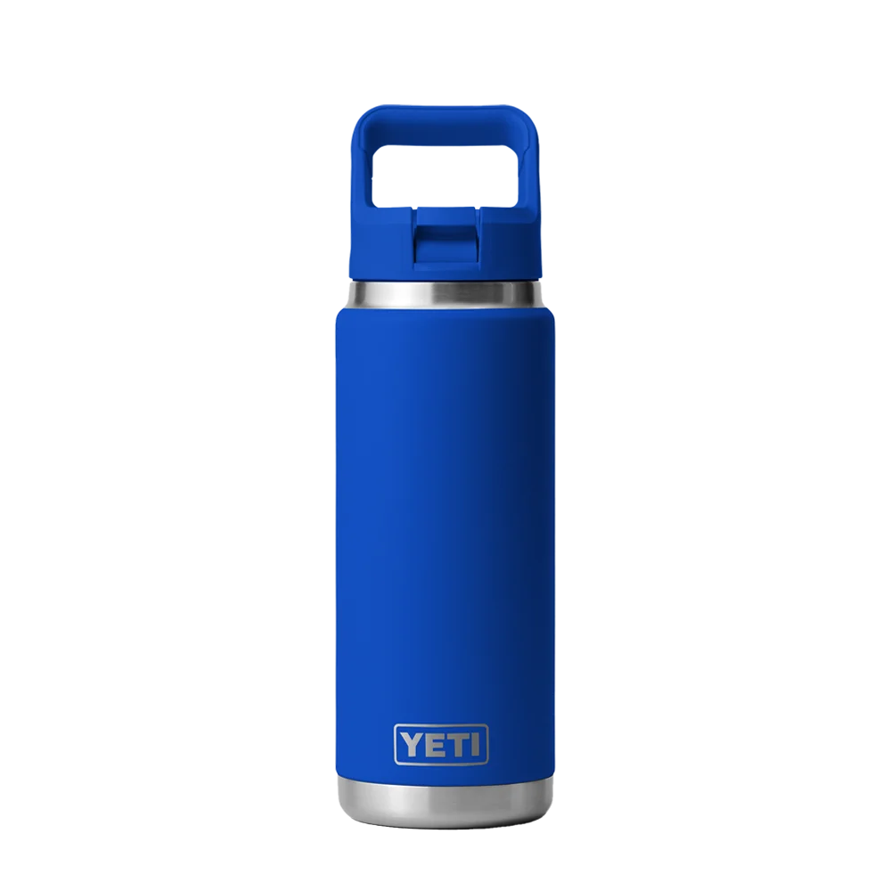 YETI Rambler® Straw Bottle with Color-Matched Straw Lid 26 oz Royal Blue 