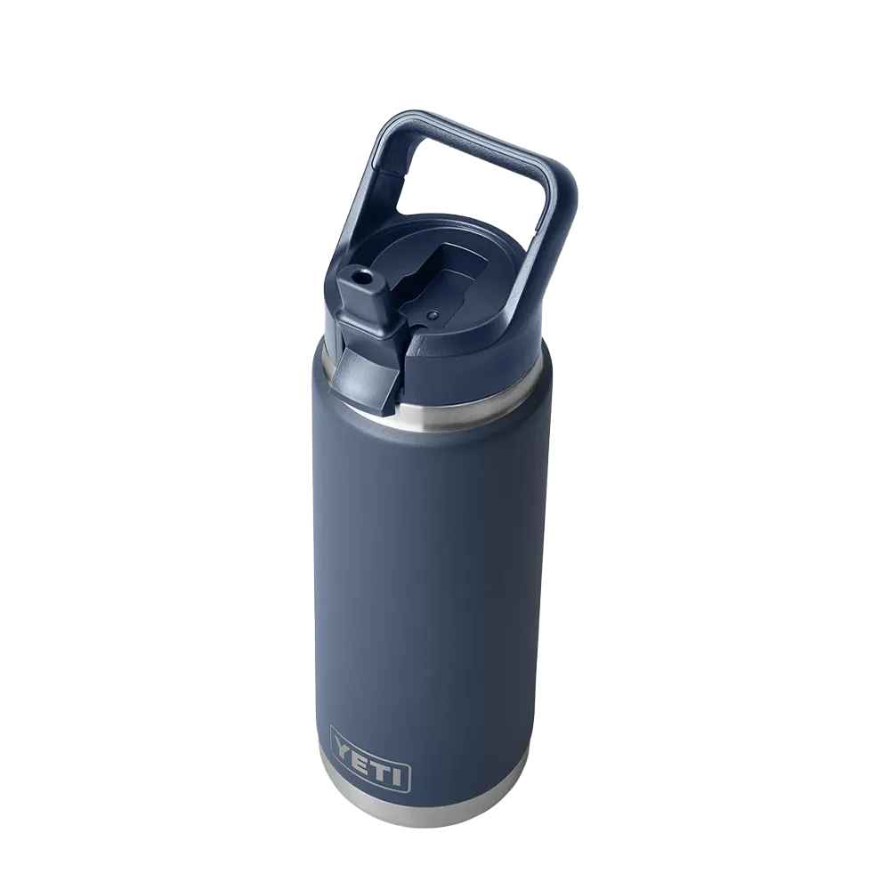 YETI Rambler® Straw Bottle with Color-Matched Straw Lid 26 oz Navy 