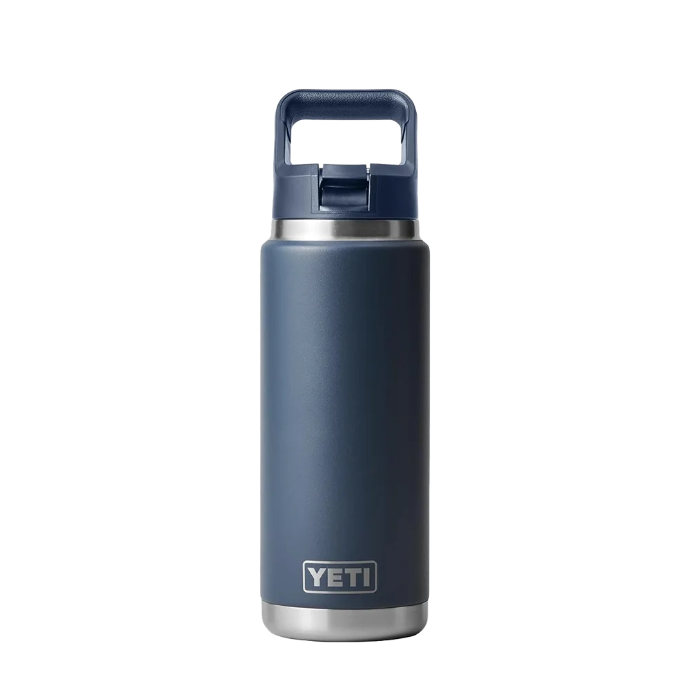 YETI Rambler® Straw Bottle with Color-Matched Straw Lid 26 oz Navy 
