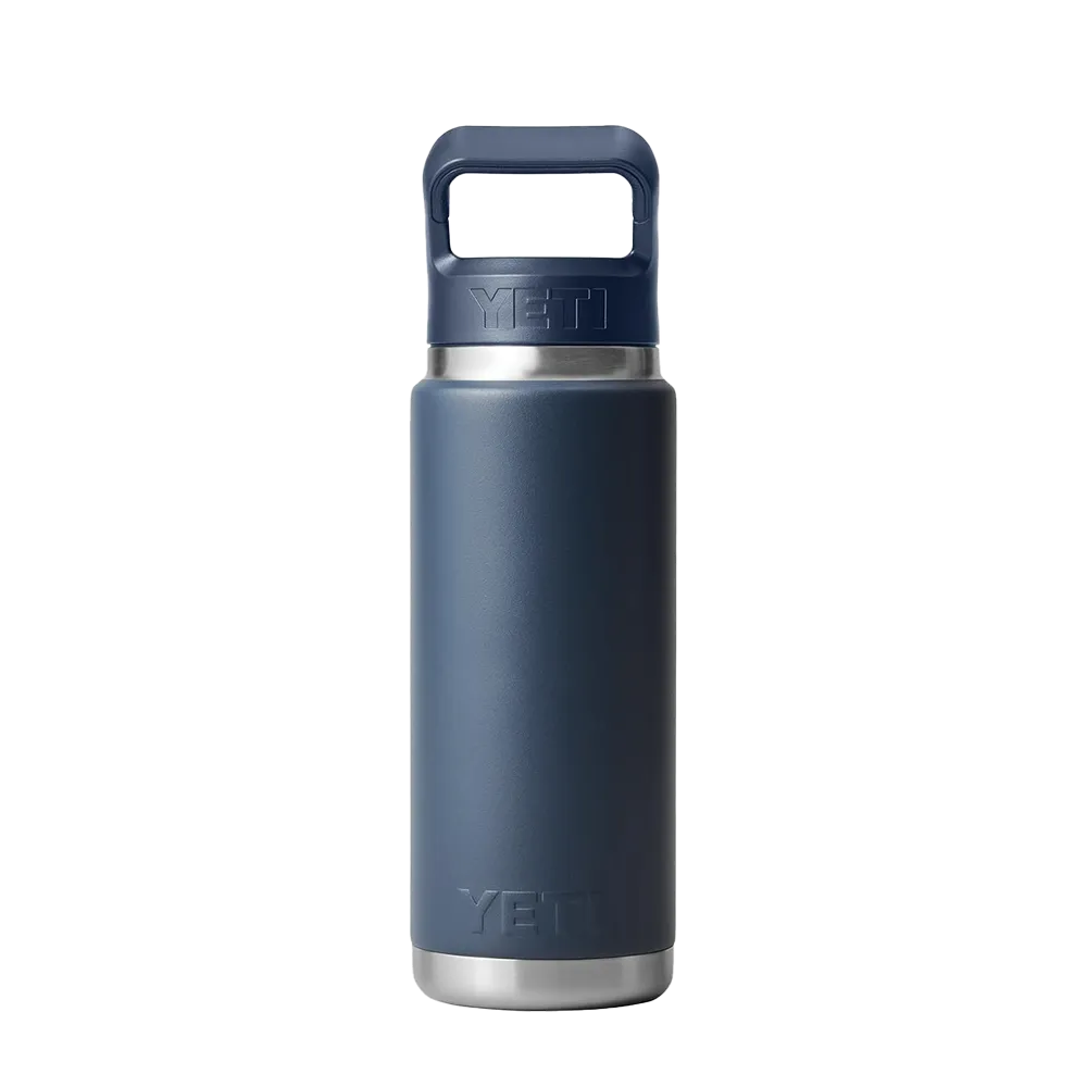 YETI Rambler® Straw Bottle with Color-Matched Straw Lid 26 oz Navy 