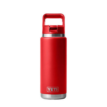 YETI Rambler® Straw Bottle with Color-Matched Straw Lid 26 oz Rescue Red 
