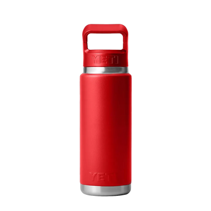 YETI Rambler® Straw Bottle with Color-Matched Straw Lid 26 oz Rescue Red 