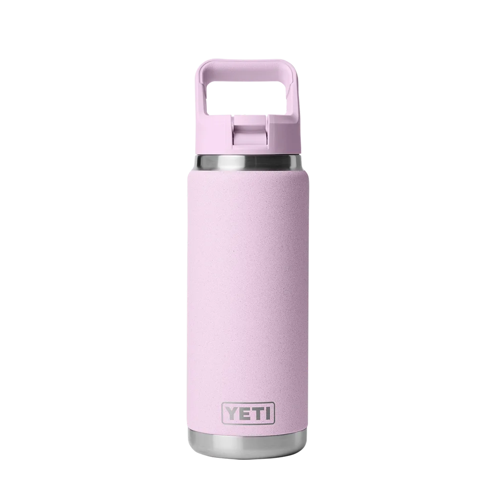 YETI Rambler® Straw Bottle with Color-Matched Straw Lid 26 oz Cherry Blossom 