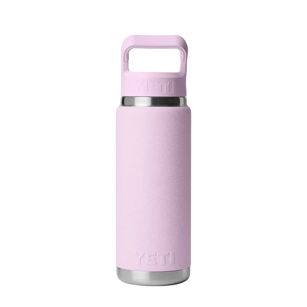 YETI Rambler® Straw Bottle with Color-Matched Straw Lid 26 oz Cherry Blossom 