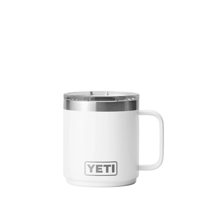 YETI Rambler® Stackable Mug with DuraSip™ Ceramic Liner 10 oz White 