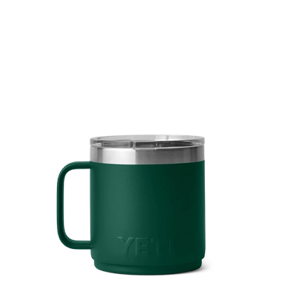 YETI Rambler® Stackable Mug with DuraSip™ Ceramic Liner 10 oz Black Forest Green 