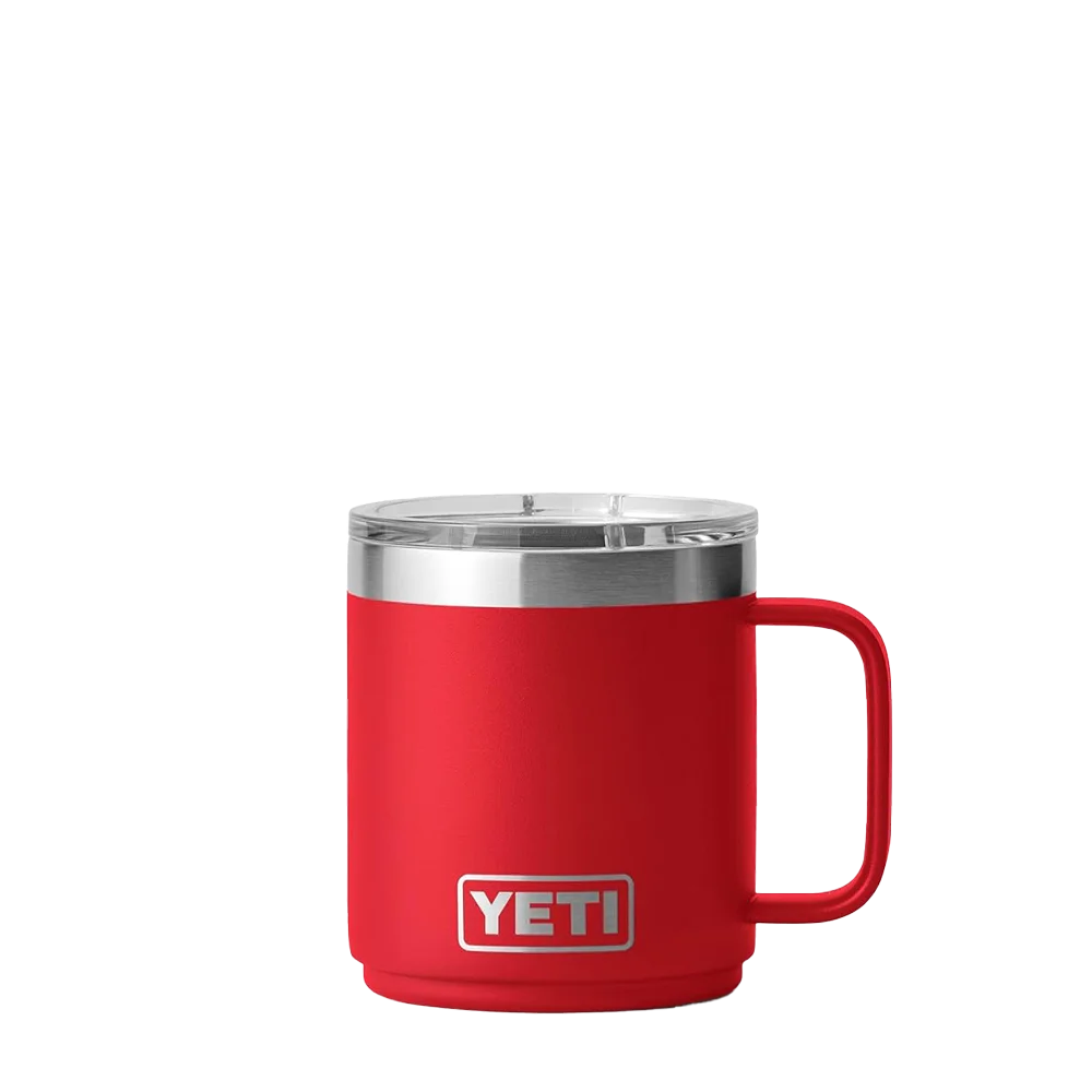 YETI Rambler® Stackable Mug with DuraSip™ Ceramic Liner 10 oz Rescue Red 