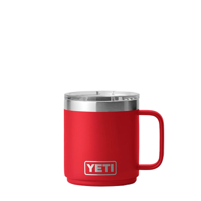 YETI Rambler® Stackable Mug with DuraSip™ Ceramic Liner 10 oz Rescue Red 
