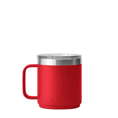 YETI Rambler® Stackable Mug with DuraSip™ Ceramic Liner 10 oz Rescue Red 