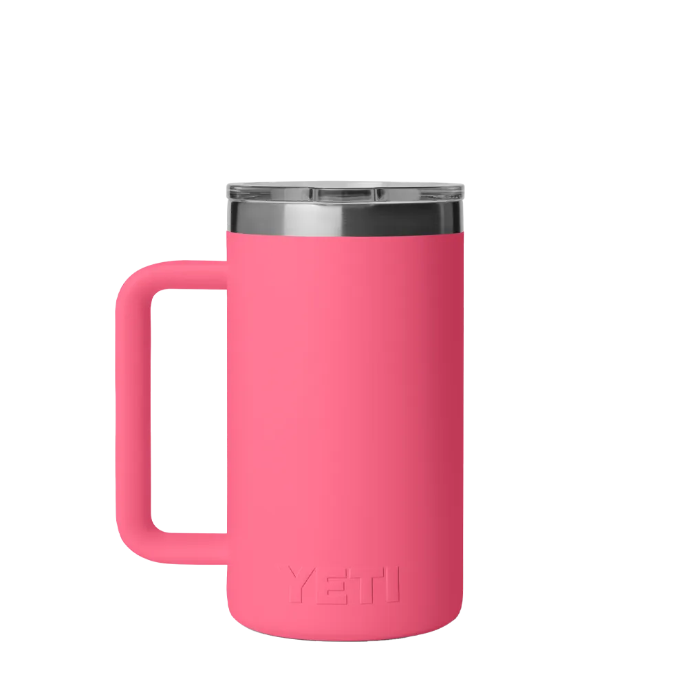YETI Rambler Mug with DuraSip Ceramic Liner 24 oz Tropical Pink 
