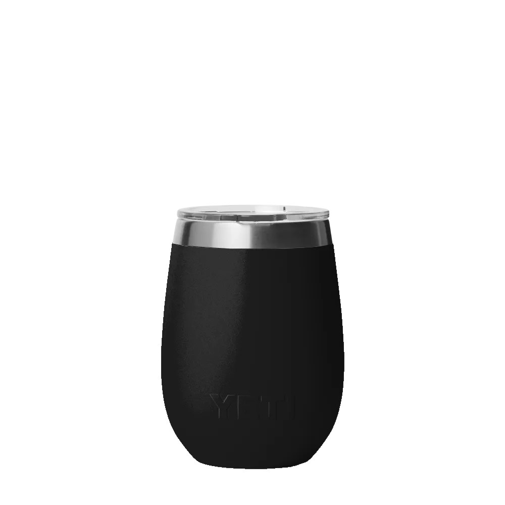 YETI Rambler® Wine Tumbler with DuraSip™ Cermaic Lining 10 oz Black 